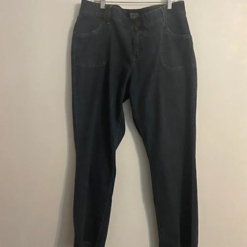 Venezia Flare distressed denim jeans, size 22